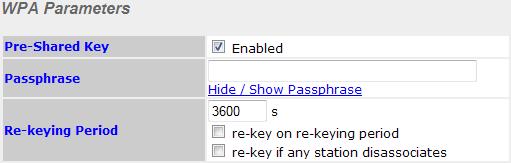 Under this configuration, the Pre-Shared Key option should be disabled. The security level of this method is known to be very high.