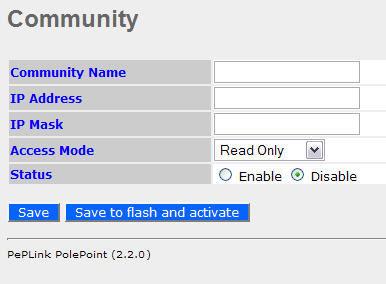 5.5.1 SNMPv1 / SNMPv2 Communities By adding SNMPv1/v2 Communities, access rights can be controlled.