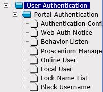 Chapter 7 User Authentication 7.1 Portal Authentication 7.