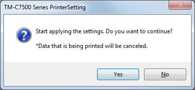 1 Click [Set] for [Replace settings from printer using ZPL II commands] to display the "Replace settings from printer using ZPL II commands" window.