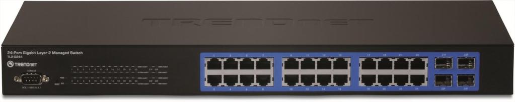 Chapter 2 Product Introduction Product Introduction The TL2-G244 is a Gigabit Layer 2 Managed Switch with 24-10/100/1000Mbps Gigabit Ethernet ports and 4-10/100/1000Mbps shared Mini-GBIC slots.