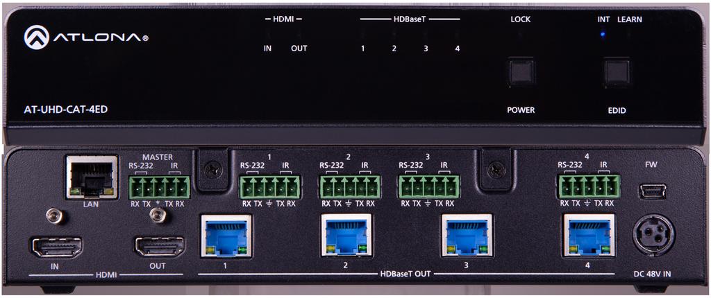 K/UHD -Output to Extended Distance Distribution Amplifier AT-UHD-CAT-ED Installation Guide Please check http://www./product/at-uhd-cat- ED for the most recent firmware update or manual.