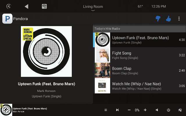 Listening to streaming audio You can use Control4 to manage playback from any of your supported streaming music services.