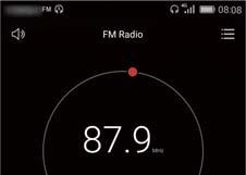 Listening to FM radio On the home screen, touch Tools > FM Radio.