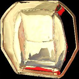 Figure 0. shows an example scene consisting of a car seat placed in an open box with an area light on top, a red wall on the left and a mirror wall on the right.