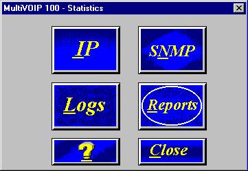 Chapter 4 - MultiVOIP Software Viewing Statistics The Statistics dialog box enables you to view statistics for major events of the MVP110 operation.