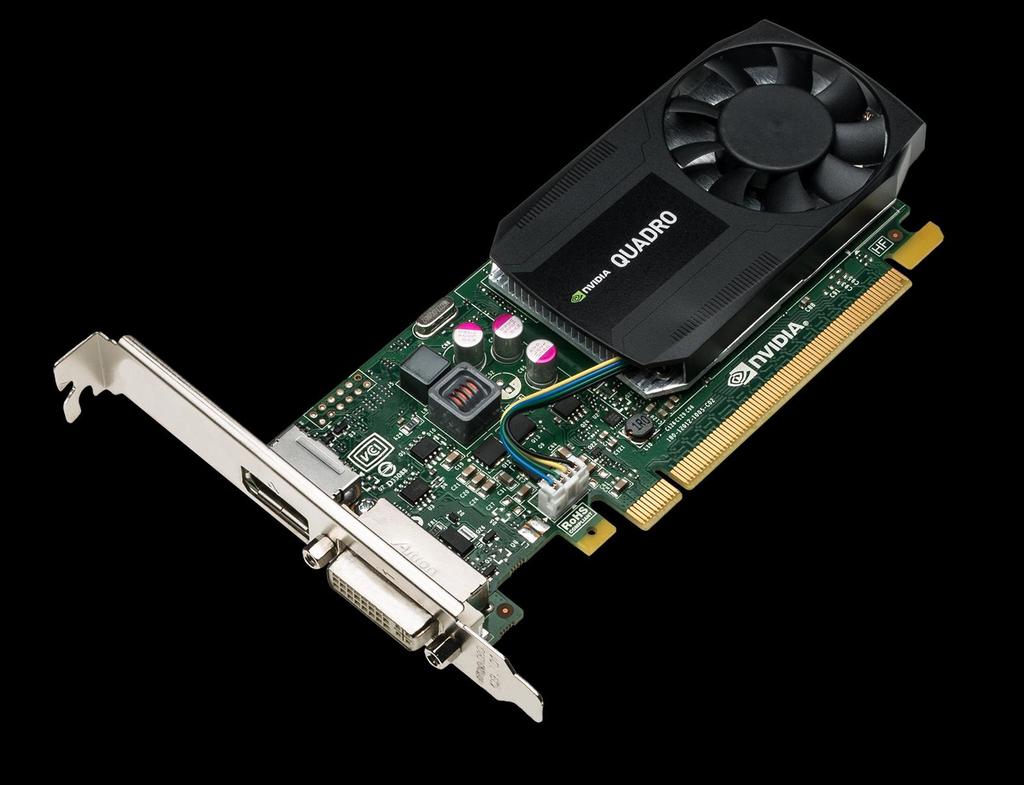 INTRODUCTION J3G87AA The NVIDIA Quadro K620 offers impressive power-efficient 3D application performance and capability in a low profile design.