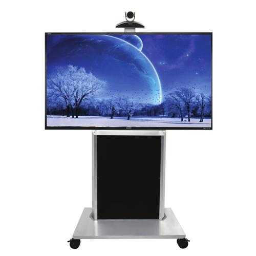 Codex/ Mini CPU Cabinet Trolley Trak mobile tv stand, affordable, height-adjustable for maximum productivity and comfort.