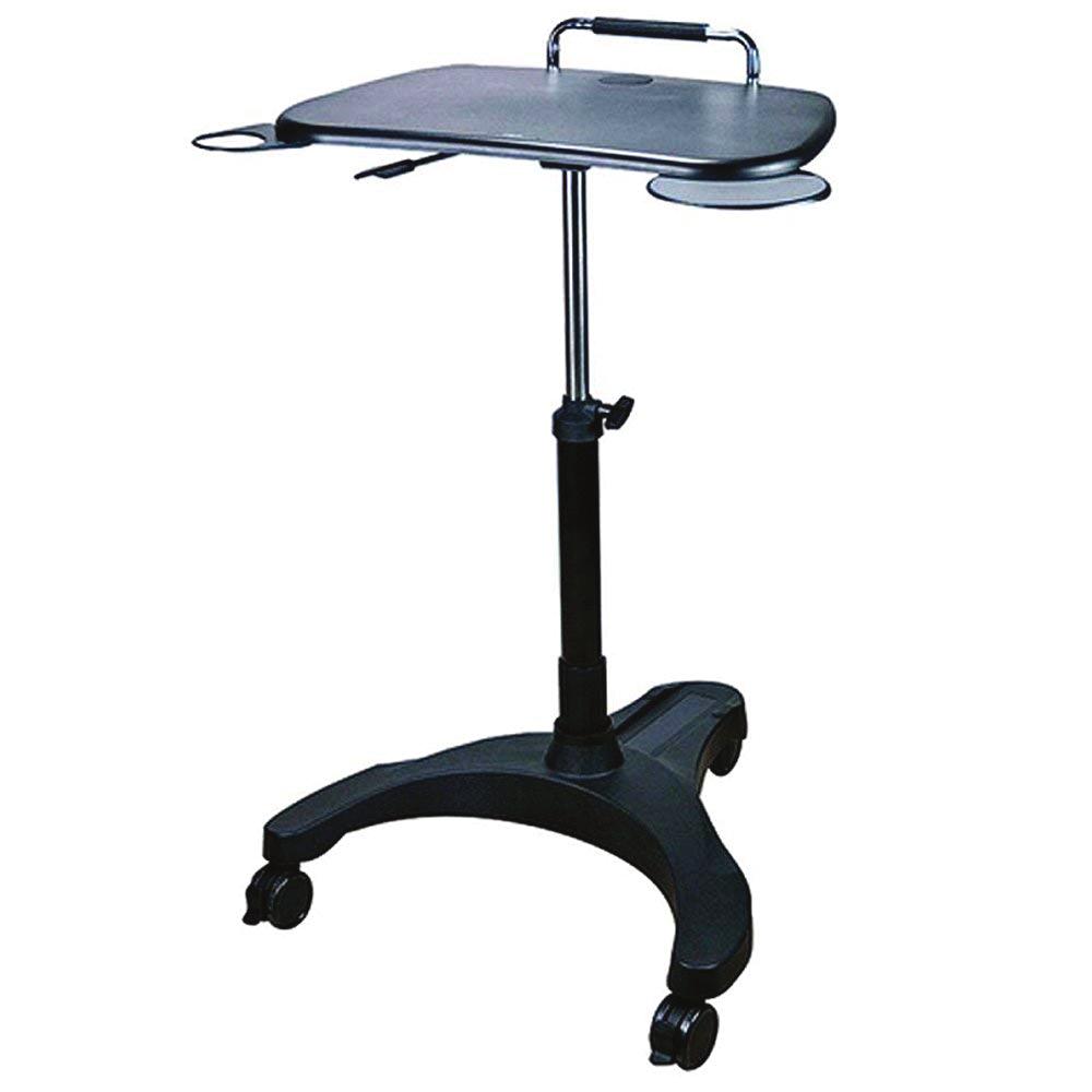 Trak Mobile Notebook Cart Sitting / Standing Mobile Notebook Desk Effortlessly moves the Notebook cart to the point of need, securely holding a laptop for comfortable data entry.