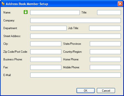 Brother PC-FAX Send Software (For FAX-2940) Brother Address Book 5 a Click the Start button, All Programs, Brother, FAX-XXXX (where XXXX is your model name), PC-FAX Sending, then PC-FAX Address Book.