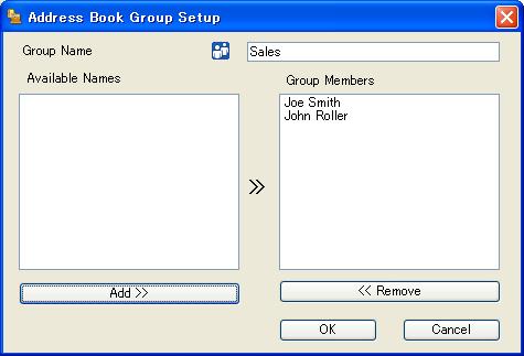 Brother PC-FAX Send Software (For FAX-2940) Setting up a group for broadcasting 5 You can create a group to send the same PC-FAX to several recipients at one time.