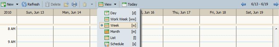 Navigating the Calendar s Interface: Now would be a good time to familiarize yourself with the calendar.