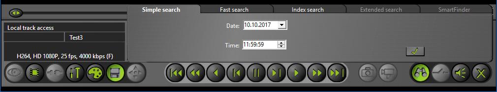 ¾¾Enable the playback of the required track as described above. ¾¾Click the button of the required playback mode. About the appropriate button a slider for adjusting the speed is displayed.