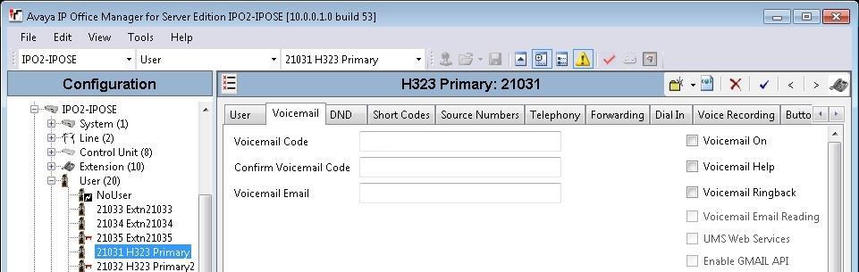 5.4. Administer Agent Users From the configuration tree in the left pane, select the primary IP Office