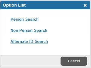 to search for a name. 1. Go to a page that requires a name or an ID (example: SGASTDN). Click on the Query button: 2.