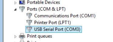 Use this COM port number to correspond with the Grace software. (See Fig 2.1.5).