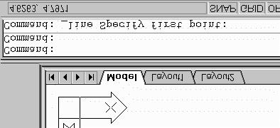 Geometric Construction Basics 1-3 Using the LINE command Draw Toolbar 1. Move the graphics cursor to the first icon in the Draw toolbar. This icon is the LINE icon.