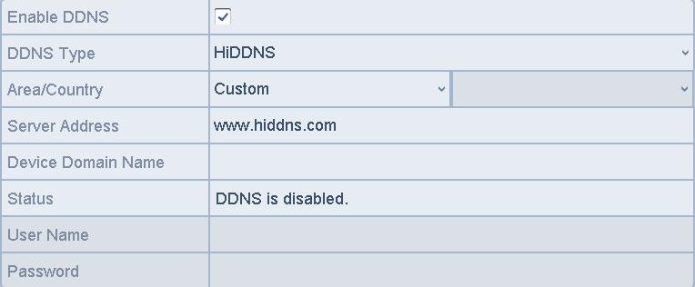 If a new alias of the device domain name is defined in the DVR, it will replace the old one registered on the server.