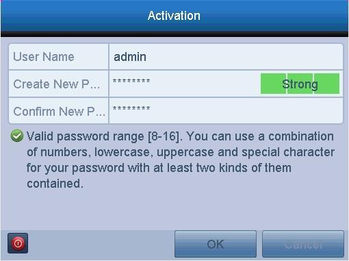 2.2 Activating the Device For the first-time access, you need to activate the device by setting an admin password. No operation is allowed before activation.