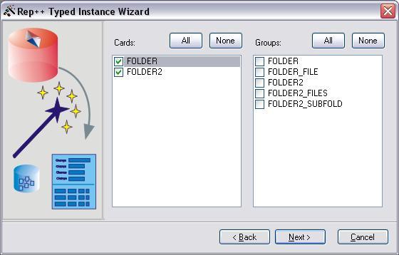 In the Add New Item window, select Rep++ Typed Instance. 4. When the wizard starts, make sure that you select the TREEVIEW connection and the TV_PRG program. 5.