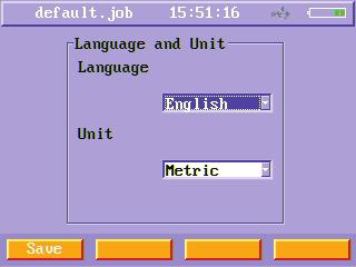 6.3. Language & Unit Setting Users can choose language and unit in Language & Unit Setting menu.