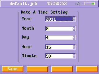6.6. Time and Date Setting Select Time and Date Setting function button and press enter key, you will enter Time and Date Setting menu.