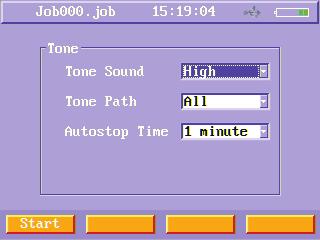 Figure38 Data cable BER test menu (error) TONE When do TONE test, users just connect main unit to the cable, and do not use remote unit.