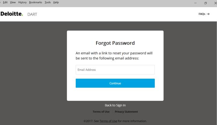4. To reset your password, click Forgot Password and follow the instructions on the pop- up window to continue. SITE FEATURES How do I add comments and highlights to DART content?