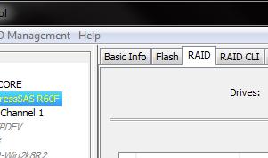 6 A new set of tabs appears in the right panel. Click on the RAID tab. Setting up DVRAID DVRAID (Digital Video RAID) provides parity redundancy for your data.