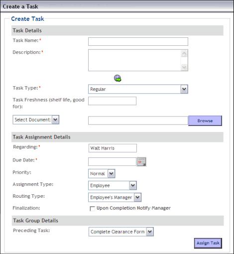 Create Task - Inserting a New Ad Hoc Task 3. Follow steps 2-19 from the Create an Ad Hoc Task procedure above. 4.