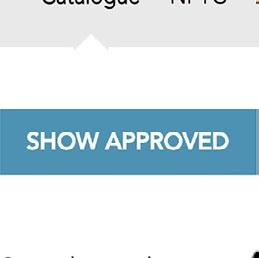 2 Once at the homepage, select Catalogue in the top navigation bar. 3 Select the Show Approved tab.