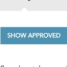 3 Select the Show Approved tab. Your centre s approved qualifications will then display on the screen.