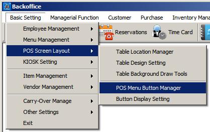 Add Menu Group onto Layout Screen Adding Menu Group on the Layout Screen To add Menu Category, run the Operation Management from the main screen or click the Operation Management Icon.