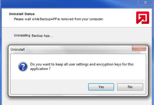 users. If you are likely to install Backup App on the same machine in the future aga