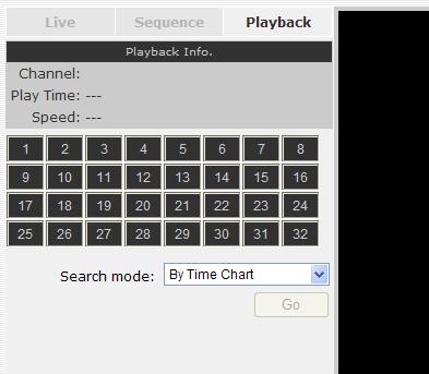 5.1 Methods to Search Playback Videos The NVR offers three methods to quickly help users find videos that were previously recorded: Search by time Search by event Most
