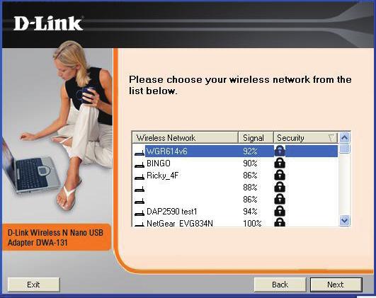Section 2 - Installation To manually connect to your wireless network, select Manually connect to a wireless network and then click Next. Click Next Enter the network name (SSID) manually.