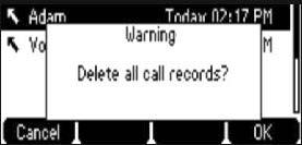 Call History Call History maintains a list of all calls that were missed, placed, received and forwarded.