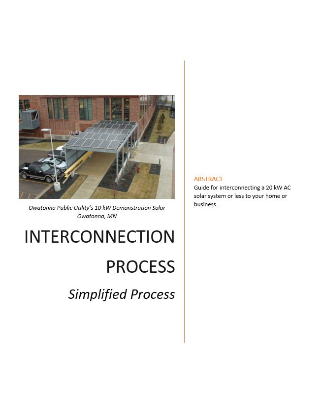 Created Cooperative/Municipal Minnesota Distributed Energy Resource Interconnection Process (C-MIP &