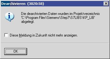 Installation of 2 System prerequisites STEP 7 V5.5 Procedure To install the, proceed as follows: 1. Start STEP 7 V5.5. 2. Choose "File> Retrieve" from the menu. 3. Look for the file "KP_LIB.