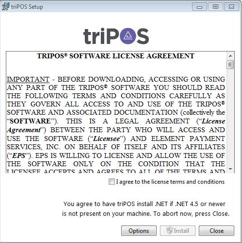 Install using the tripos Setup Wizard 1. The tripos installer is packaged within the tripos SDK.zip files. Double-click on tripos Setup.exe to launch the setup wizard. 2.