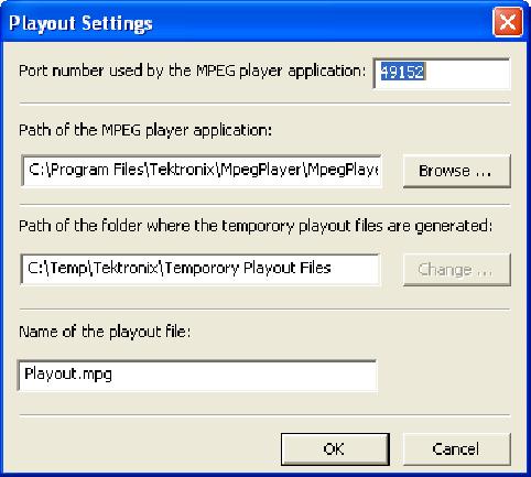Multiplexer - Getting Started To open Playout Settings dialog box, select Multiplex > Playout settings. NOTE. The Playout functionality is not available in demo version.