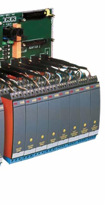 DIN rail click-on system All devices for the backplanes are standard stock units available on a day-to-day basis.