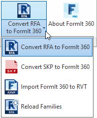 FormIt 360 Overview FormIt 360 Converter Add-in for Revit FormIt 360 Converter is an Add-in for Revit 2015-2017, that allows the Revit users to convert Revit Families (.