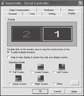 Driver Program Installation (For Windows OS) Configuration Touchside Utility 2. Remove This function button is used for serial RS232 controllers only.