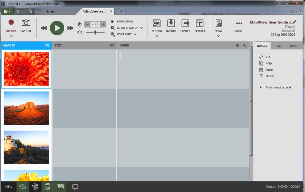 3 Recording Audio through Notetaker In this section we ll look at the different options for recording audio straight into Notetaker.