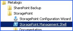 StoragePoint Management Shell StoragePoint Management Shell will make the StoragePoint-specific