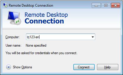 Remotely controlling your PC from another computer The Remote Desktop service allows you to connect to your work PC and operate it as if you were sat in front the computer itself, instructions of how