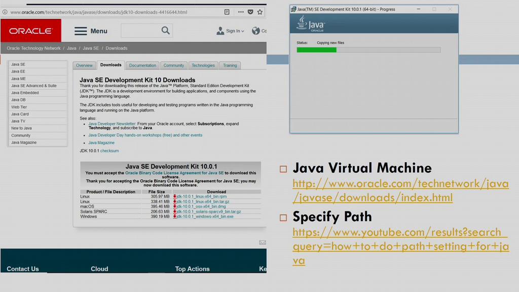 So, before that you should also understand that you should have the java virtual machine on your PC or Laptop.