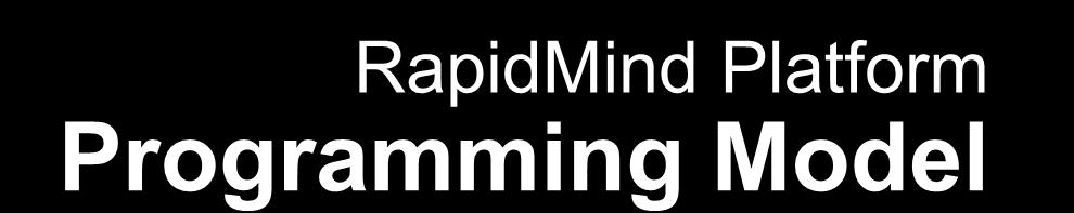 RapidMind Platform Programming Model Map function over array: Parallel application: C