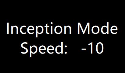 Inception Mode optimization;the speed value can be displayed on the screen and the